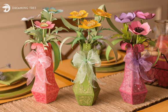 ABC Flowers SVG Bundle: 3D SVG for Paper Flowers Branding