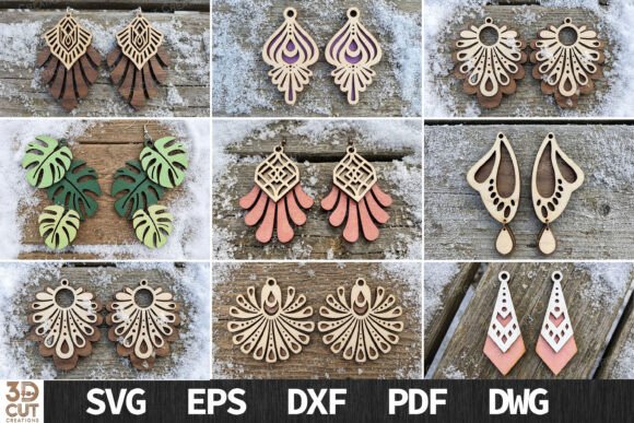 Boho Layered Earrings Bundle SVG Review
