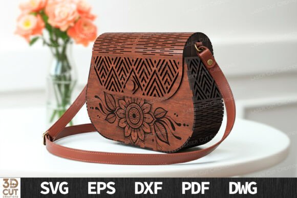 Boho Wooden Bag Laser Cutting in Other Art