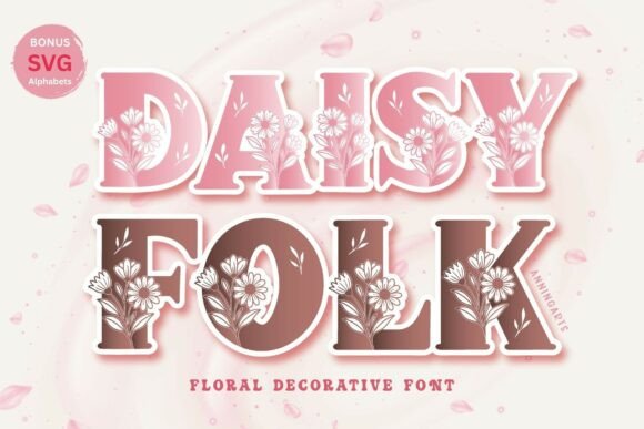 Daisyfolk Fonts: A Decorative Review for Real Crafters