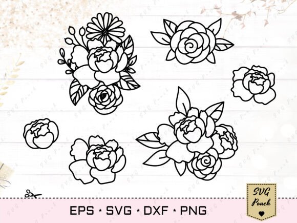 Floral Composition SVG for Laser Cutting & Other Home Decor