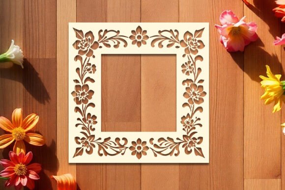 Floral Photo Frame Paper-Cut SVG Review