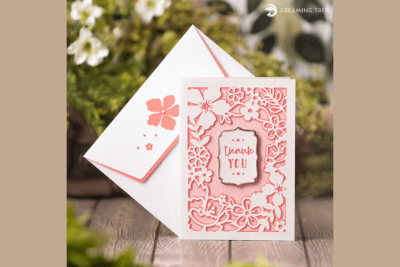 Floral Thank You Card SVG: Elevating Pop-Up Cards & 3D SVG
