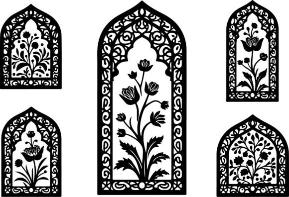 Islamic Ornamental Frame Bundle for Graphics and Crafts