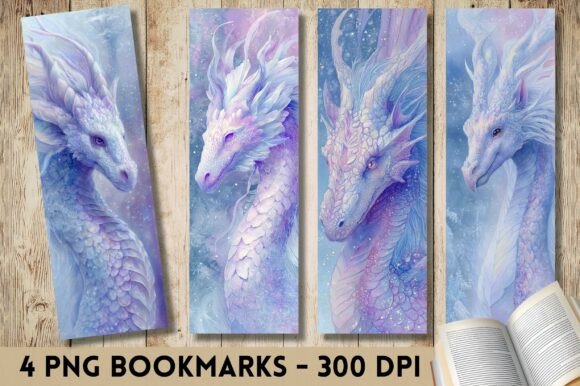 Mystical Dragon Watercolor Bookmark Png: Graphics & Print Templates Review