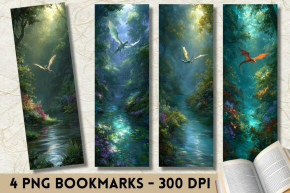 Mystical Forest River Dragon Bookmark: A Graphics and Crafts Review